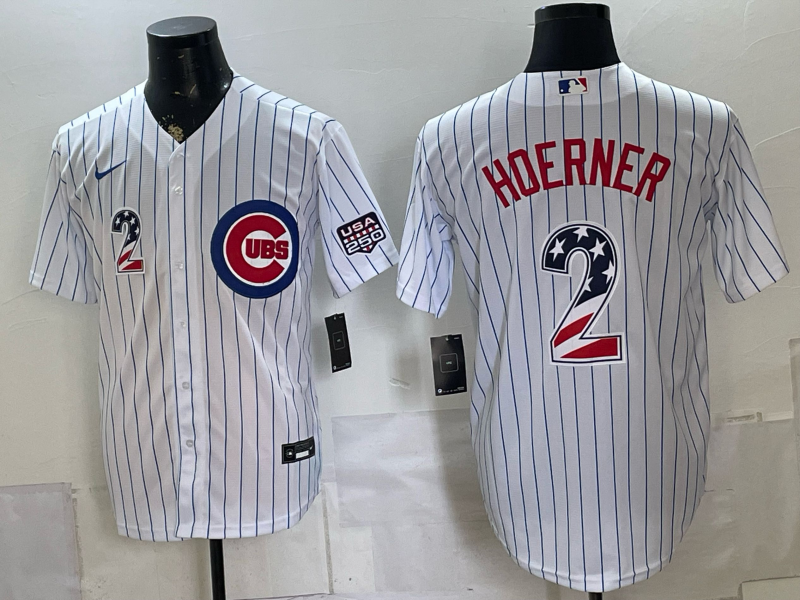 Men Chicago Cubs #2 Hoerner white Nike MLB 2026 Jersey 0716001